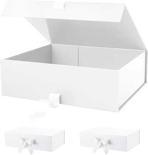 Miniatura 36 de PACKHOME 17 x 14.5 x 5.5 pulgadas, 3 cajas de regalo extra grandes con tapas, cajas de cierre magnético para ropa y regalos grandes