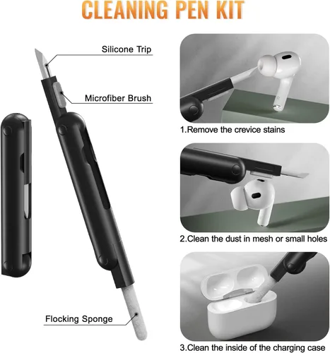 Miniatura 7 de MOBOSI Funda para AirPods Pro 2 con cerradura, compatible con funda Airpod Pro de 2ª/1ª generación, funda protectora de grado militar con kit
