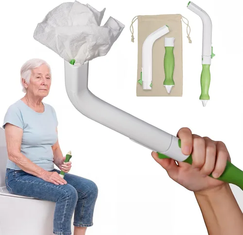 FreedomWand Ayudas de inodoro multiusos: 14.5 pulgadas, herramienta de limpieza para mujeres y hombres, herramienta de limpiaparabrisas de glúteos,