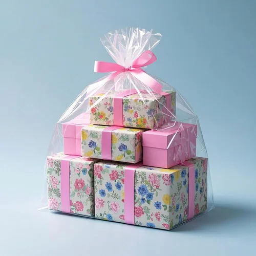 Miniatura 6 de Morepack Bolsas de celofán extra grandes para cestas de regalo de 50 x 60 pulgadas, bolsas de celofán transparente grandes, 10