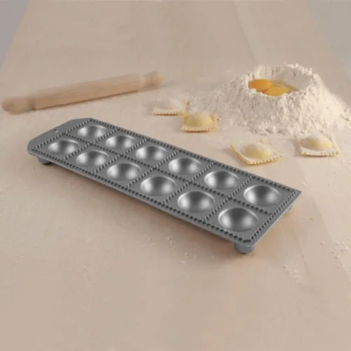 Miniatura 6 de Ravioli redondo de aluminio de 12 agujeros con rodillo