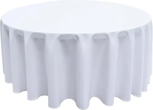 Miniatura 55 de GEFEII Servilletas de tela de poliéster sólido de 18 x 18 pulgadas para cocina, mantel rectangular cuadrado redondo para bodas, fiestas