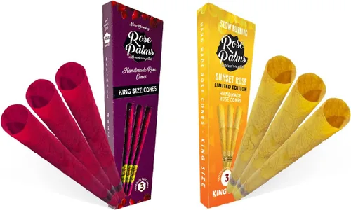 Conos de preoll de pétalos de rosa dobles amarillos y originales, tamaño King, conos naturales enrollados a mano sin blanquear con sabor orgánico