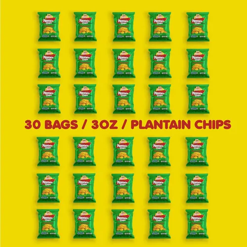 Miniatura 5 de Mayté Chips de plátano – Limón chile, 30 paquetes individuales (3 onzas cada uno) – Sin OMG, sin gluten, aperitivos saludables – Sin conservantes ni