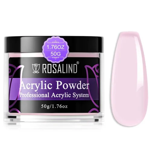 Miniatura 13 de Rosalind Polvo de uñas acrílico negro 50 g/1.76 oz – Polímero de cristal negro polvo de uñas para extensión acrílica, no necesita lámpara