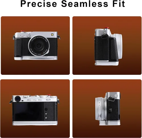 Miniatura 8 de Haoge Empuñadura para Fujifilm X-E5 Cuerpo de cámara en forma de L Soporte de agarre HG-FUXE5N-S Plata con Placa Estándar Arca-Swiss plata-placa