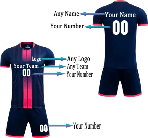 Miniatura 3 de Jersey de fútbol personalizado Entrenamiento deportivo Uniformes de fútbol Iniciolejos Niños Hombres Mujeres Camisetas de fútbol Personalizado