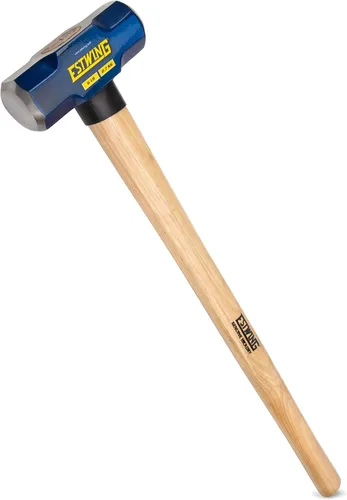 Miniatura 15 de Estwing Martillo de trineo de cara dura de 4 libras, mango indestructible de 12 pulgadas, cabeza de acero bloqueada, agarre de goma vulcanizada