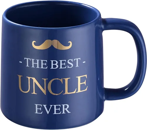 Miniatura 9 de Miicol Taza de café divertida de 16 onzas, taza de café azul profundo, taza de té de cerámica grande, idea de regalo para hombres, papá, taza de té