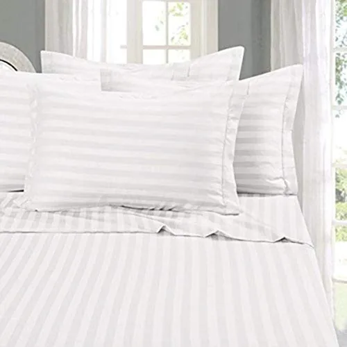 Miniatura 22 de Elegant Comfort 1500 Premier resistente a las arrugas y a la decoloración, juego de sábanas de lujo suave y sedoso de calidad de hotel a rayas
