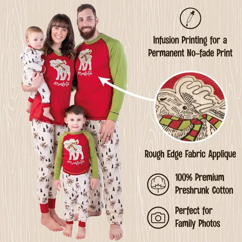 Miniatura 6 de Lazy One Pijamas de Navidad a juego para la familia, lindos pijamas de Navidad para adultos, adolescentes, niños, bebés y perros.