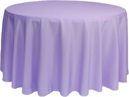 Miniatura 71 de YOUR CHAIR COVERS - Mantel redondo de poliéster prémium de 120 pulgadas - Mantel de lino color champán para mesas redondas estándar