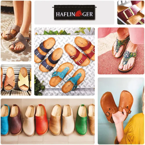 Miniatura 5 de HAFLINGER Zapatillas unisex AT Nordkap de lana con suela dura