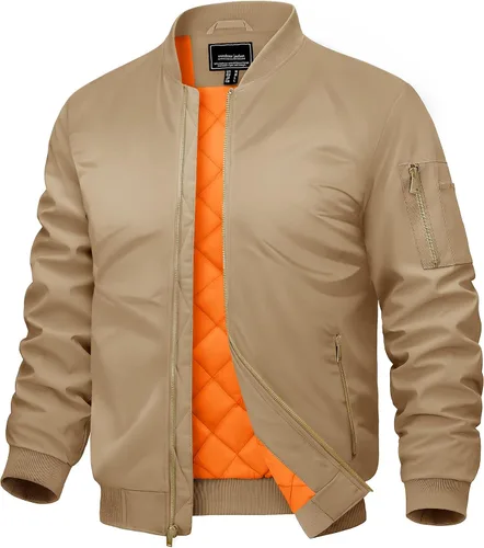 Miniatura 13 de CRYSULLY Chaqueta para hombre Otoño Invierno Espesar Cortavientos Chaquetas Bomber Abrigos Acolchados
