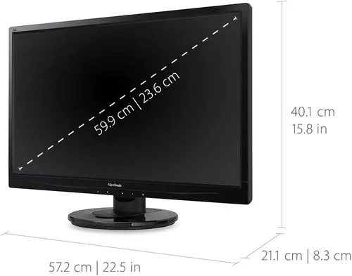 Miniatura 3 de ViewSonic VA2246X monitor de LED., Negro 24 - pulgadas