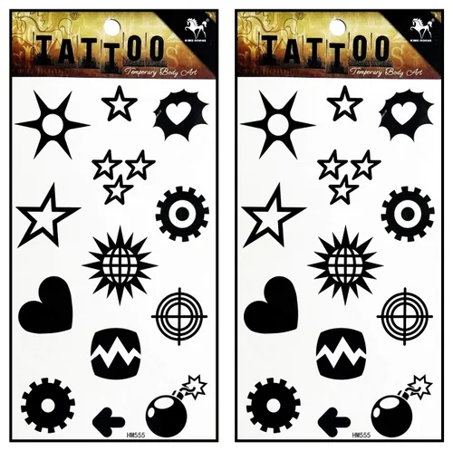 Miniatura 9 de Tatuajes de 2 hojas coloridas y hermosas flores de orquídea de jazmín rosa, temporales, tatuajes falsos de fantasía, moda para mujeres, pintura