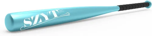 Miniatura 7 de Bate de béisbol de 32 pulgadas, bate de sóftbol, bate de T-Ball, defensa del hogar, aleación de aluminio, ligero, alto brillo Azul bebé de alto