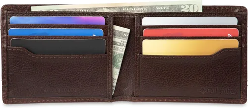 Miniatura 56 de Columbia Billetera plegable para hombre, múltiples ranuras para tarjetas, ventana de identificación