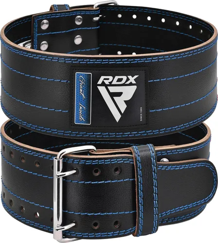 Miniatura 11 de Cinturón de Levantamiento de Peso RDX para Hombres y Mujeres, Aprobado por IPL y USPA, 6mm de Grosor 100% Cuero, Soporte Posterior de 4