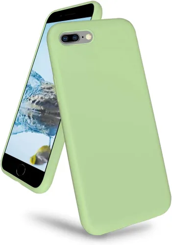 Miniatura 10 de Funda compatible con iPhone 8 Plus/7 Plus (5.5 pulgadas), [protección contra caídas] [arañazos] de silicona líquida a prueba de golpes, antihuellas