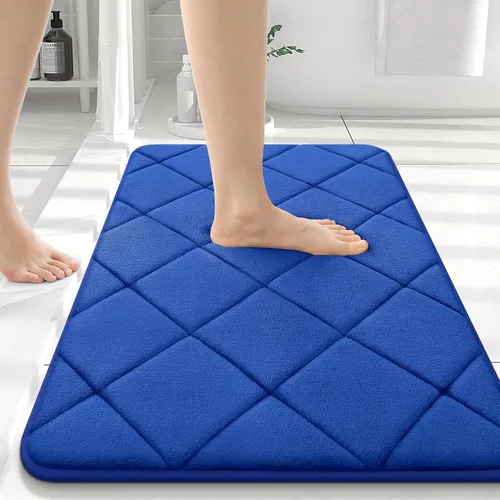 Miniatura 148 de OLANLY Tapete de baño de espuma viscoelástica de 24 x 16 pulgadas, ultra suave y absorbente, lavable a máquina, cómodo tapete de baño para suelo