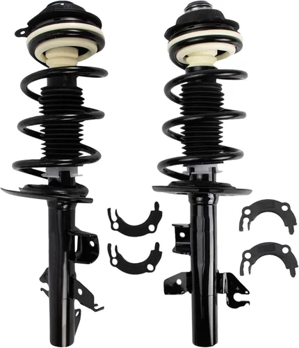 Miniatura 322 de TRQ Conjunto de Amortiguador y Resorte Delantero Cargado con Resorte Helicoidal Pre-ensamblado Compatible con Jeep Cherokee Limited AWD 14-22 Sin