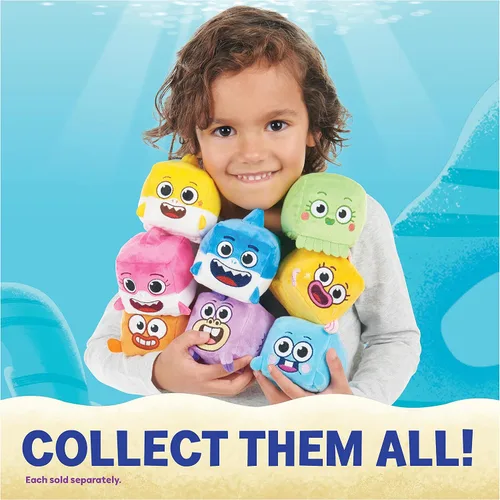 Miniatura 5 de Baby Shark's Big Show! Cubo de canción – Chucks Plushie con canción temática de Baby Shark – Bonitos animales de peluche para niños pequeños