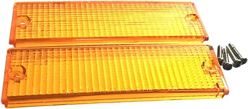 iHave Repuesto para par de lentes delanteras de parachoques de luz Mirage Truck Mighty Max 1986-01 L200 (naranja)