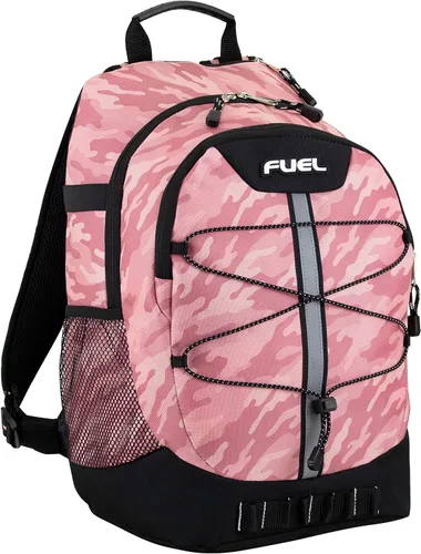 Miniatura 15 de FUEL Mochila de senderismo para mujeres y hombres, Terra Sport, viajes, universidad, gimnasio, trabajo con funda para laptop, Bungee, 18 pulgadas