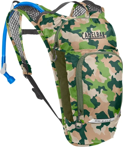CamelBak Mini M.U.L.E. - Mochila de hidratación para niños con depósito de 1,5 L para caminatas y ciclismo Azul/Palma