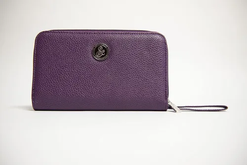 Miniatura 3 de Cartera, Púrpura, Cartera con cremallera