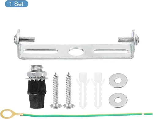 Miniatura 3 de MECCANIXITY Placa de luz de techo 3.150x0.709x0.630 in Soporte de montaje para lámpara de oficina en casa, 1 juego