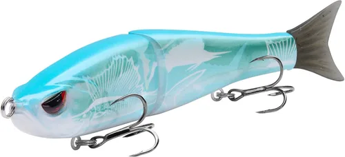 Miniatura 16 de Señuelos Bassdash SwimShad Glide articulados Swimbait Lubina Cachorro Salmón Trucha Almizclado Señuelo de Pesca Bajo Largemouth