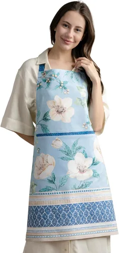 Miniatura 28 de Maison d' Hermine Delantal 100% de algodón para mujeres con bolsillo de cocina delantal de chef para hombres para cocinar primavera verano 001