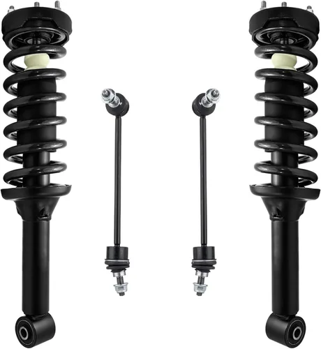 Miniatura 99 de Detroit Axle - Kit de puntales delanteros 2WD para Ford F-150 2005-2008 Lincoln Mark LT 2005-2008, 2 puntales con muelle helicoidal, 2 enlaces