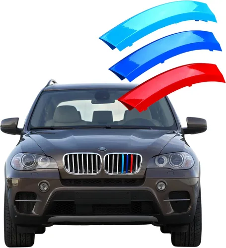 Miniatura 9 de Insertos de parrilla automotriz para BMW X5 F15 2014-2018 y X6 F16 2015-2019 7-Beam, (NO para serie Dual-Beam) Accesorios de parrilla delantera