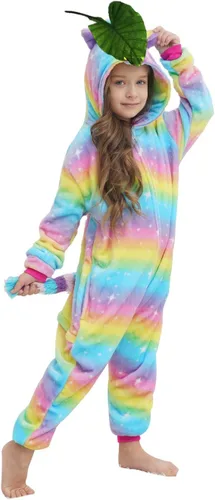 Miniatura 19 de Pijama de unicornio unisex para niños, enteritos para disfraz, Halloween