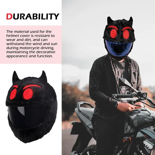 Miniatura 6 de Funda para Casco de Motocicleta de Cara Completa, Cubierta Protectora para Equipo de Cabeza de Motocicleta Resistente a Rayones, Decoración de Casco