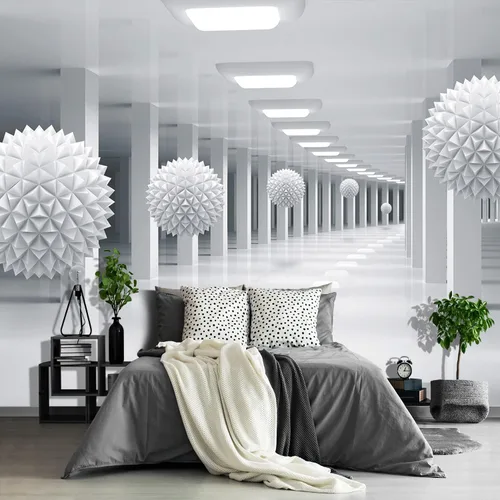 Miniatura 74 de Papel tapiz mural gris de Nueva York del Puente de Brooklyn, papel tapiz mural de paisaje urbano grande para sala de estar y dormitorio - 108"x75