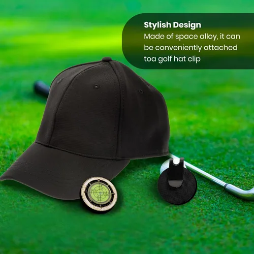 Miniatura 3 de Ddaowanx Lector verde de golf, marcador de pelota de golf con burbuja horizontal de alta precisión, herramienta de accesorios de golf Putt Aid