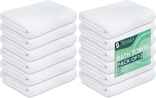Miniatura 16 de Paquete de 6 toallas de baño negras (paquete de 6, 30 pulgadas de ancho x 60 pulgadas de largo, 30 pulgadas de ancho x 60 pulgadas de largo), toalla