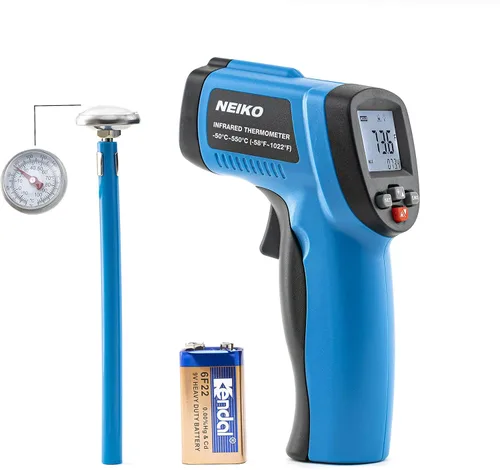 NEIKO Termómetro infrarrojo digital 52911A, pistola sin contacto, lectura instantánea, -58℉~1022℉ (-58.0 °F~1,022.0 °F), pistola de termómetro
