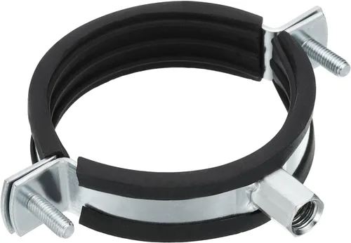 PATIKIL Gancho de tubo de anillo dividido, 2.5 "(65 mm) de hierro chapado en zinc ajustable montaje en pared montaje en techo soporte de tubo