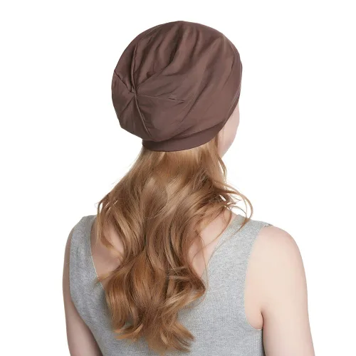 Miniatura 29 de Alnorm - Gorro con forro de satén y suave banda elástica para hombres y mujeres, talla única Se ajusta a la mayoría