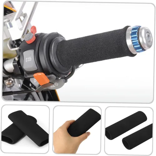 Miniatura 8 de BESPORTBLE Mangos de esponja para manillar de bicicleta, mangos de espuma para manillar, agarre cómodo, tubo de espuma, suministros de motocicleta