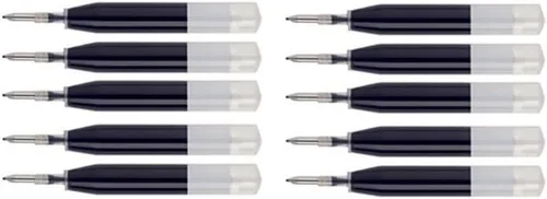 10 repuestos de tinta de gel Intrepid Black de calidad cruzada para bolígrafos Ion, Roadster, Vice, Penatia Gelicious y Matrix (10 unidades a granel)