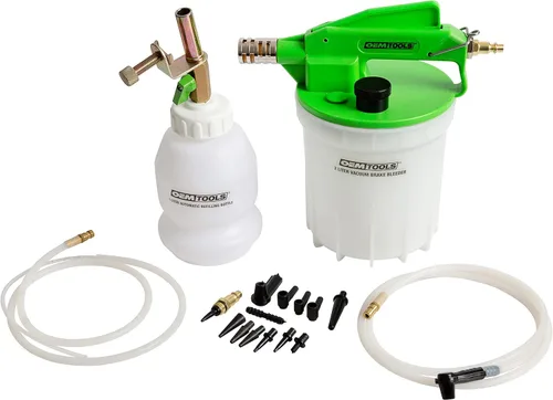 Miniatura 6 de OEMTOOLS 22505 Kit de sangrado de frenos neumáticos de 1L con botella de recarga, kit de sangrado de líquido de frenos para una sola persona, uso