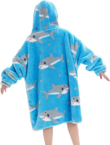 Miniatura 3 de Century Star - Manta con capucha portátil para niños, bebés, sudadera de gran tamaño, sudadera de forro polar bonita, manta Sherpa para niñas y niños