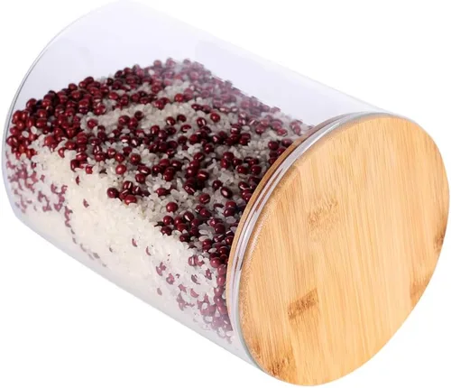 Miniatura 7 de Recipiente grande de vidrio para almacenamiento de alimentos, recipiente de alimentos de vidrio de 100 onzas líquidas (101.4 fl oz) con tapas