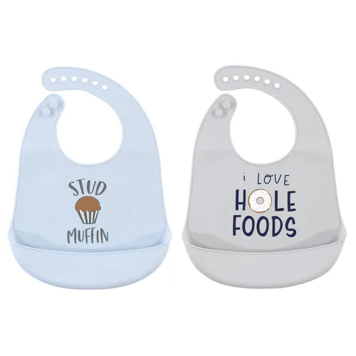 Miniatura 28 de Baberos Hudson Baby de silicona unisex para bebé Mariscos